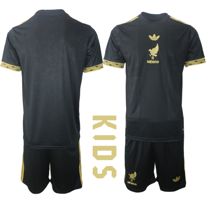 Youth 2025-2026 National Team Season Mexico Black Blank Soccer Jersey